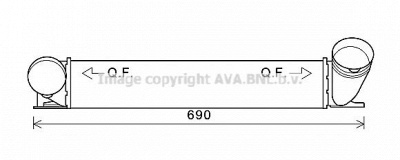 AVA QUALITY COOLING bw4482 -  Интеркулер